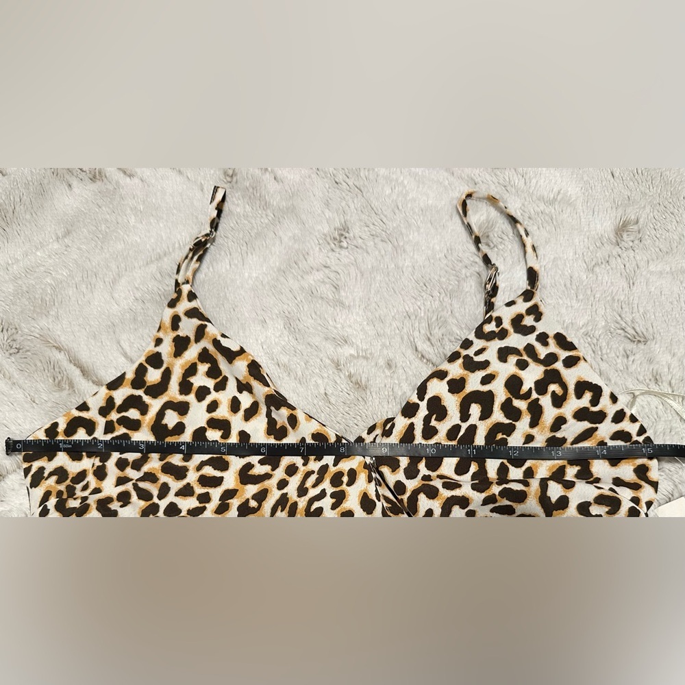 Love Tree Junior’s Leopard Print Mini Buckle Wrap Dress - Picture 4 of 10